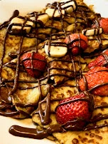 Strawberry and Banana Nutella Crepes